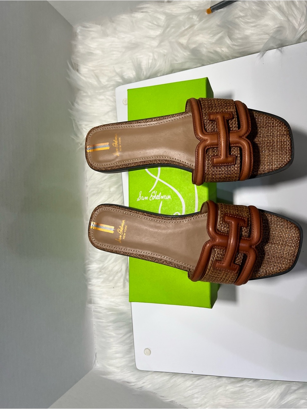 Sam Edelman Irina Slide Sandal in Brown - Picture 7 of 7